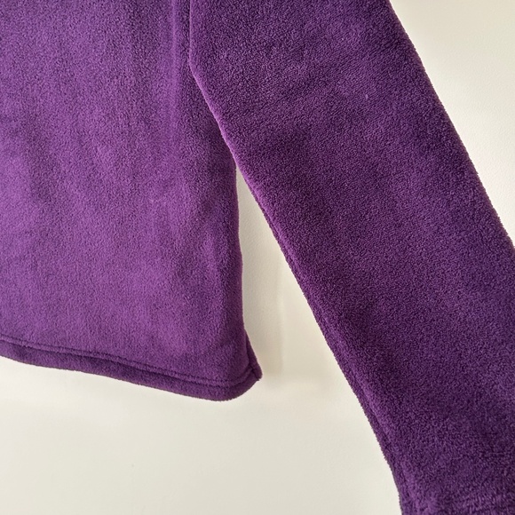 Charter Club Purple Plush Fleece Crewneck Top - Picture 15 of 16